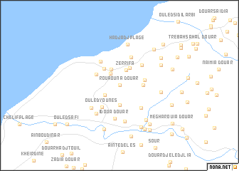 map of Douar Rouaouna